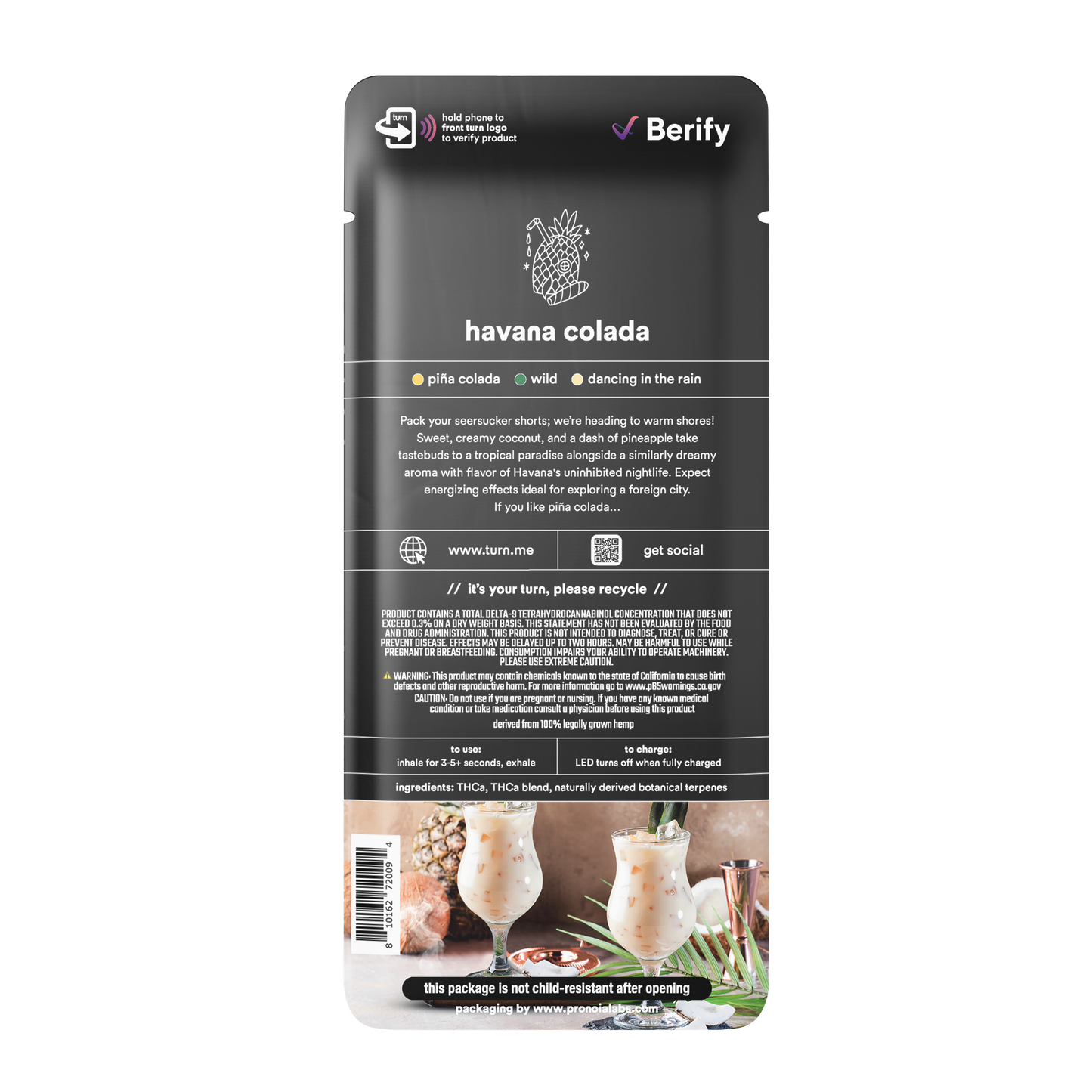 havana colada // 2.0g // thca