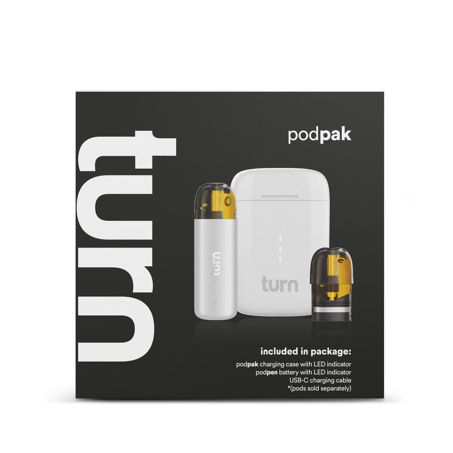 turn podpak // white