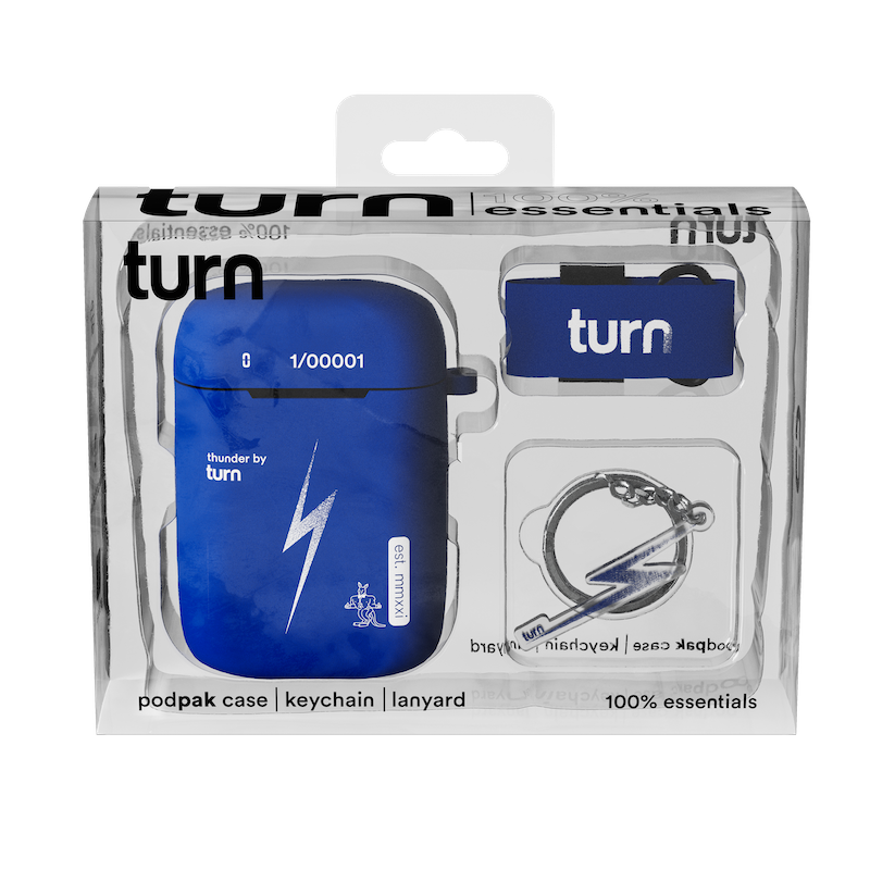 100% essentials kit // "thunder" podpak silicone case