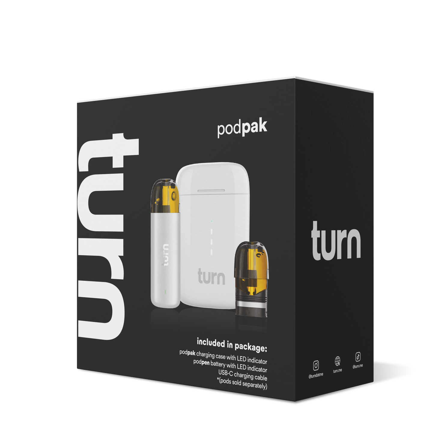 turn podpak // white