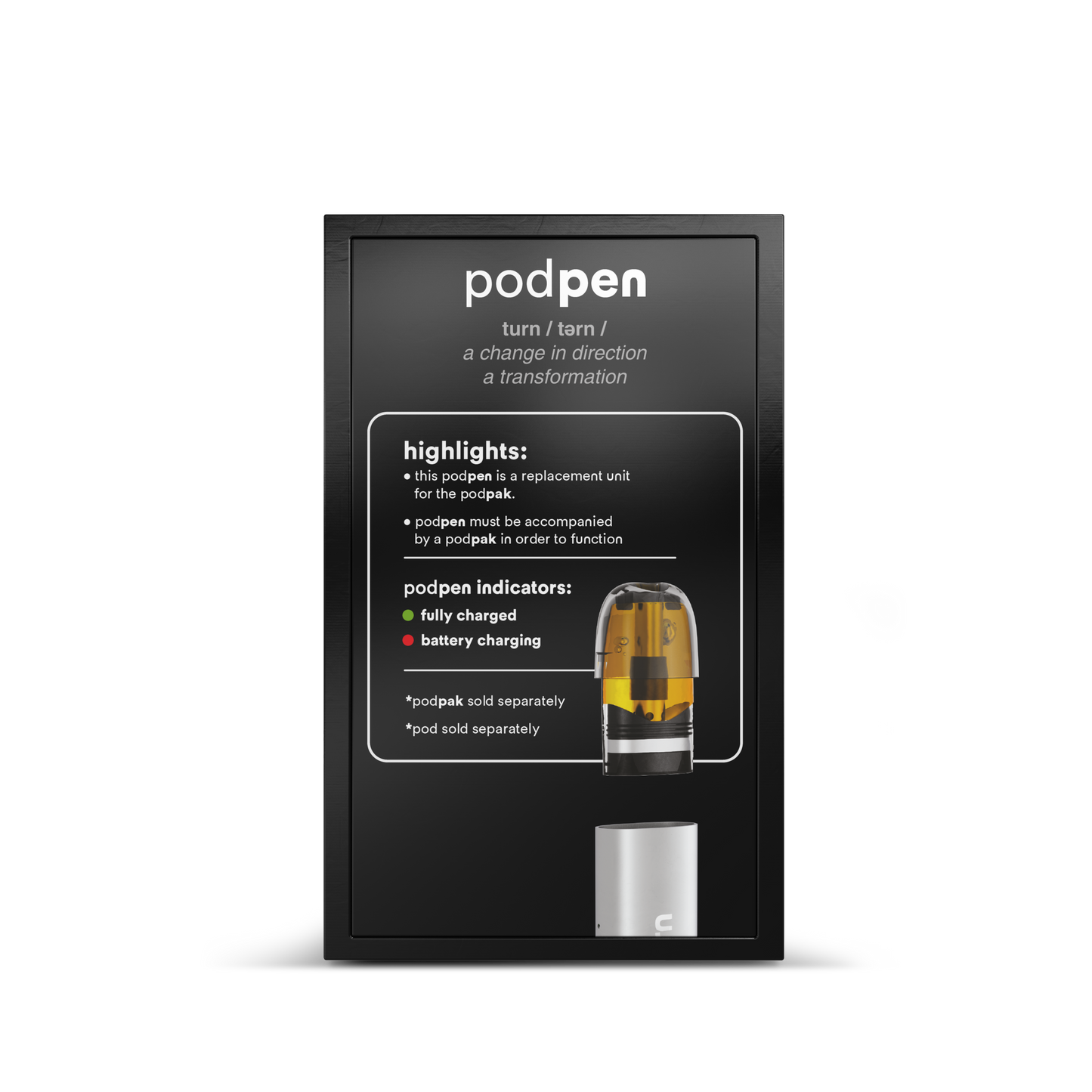 replacement podpen // battery // white