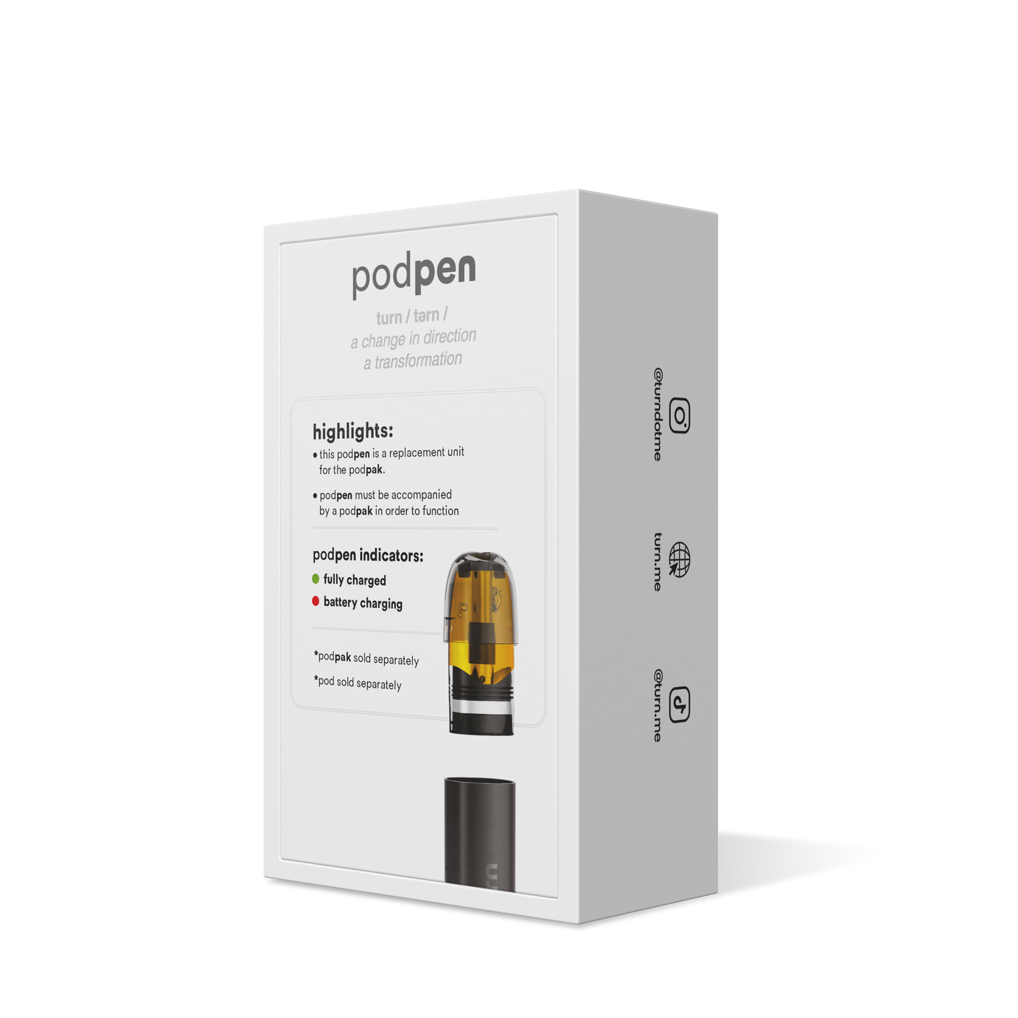 replacement podpen // battery // black