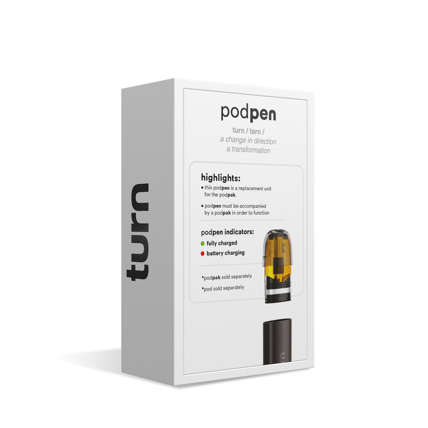 replacement podpen // battery // black