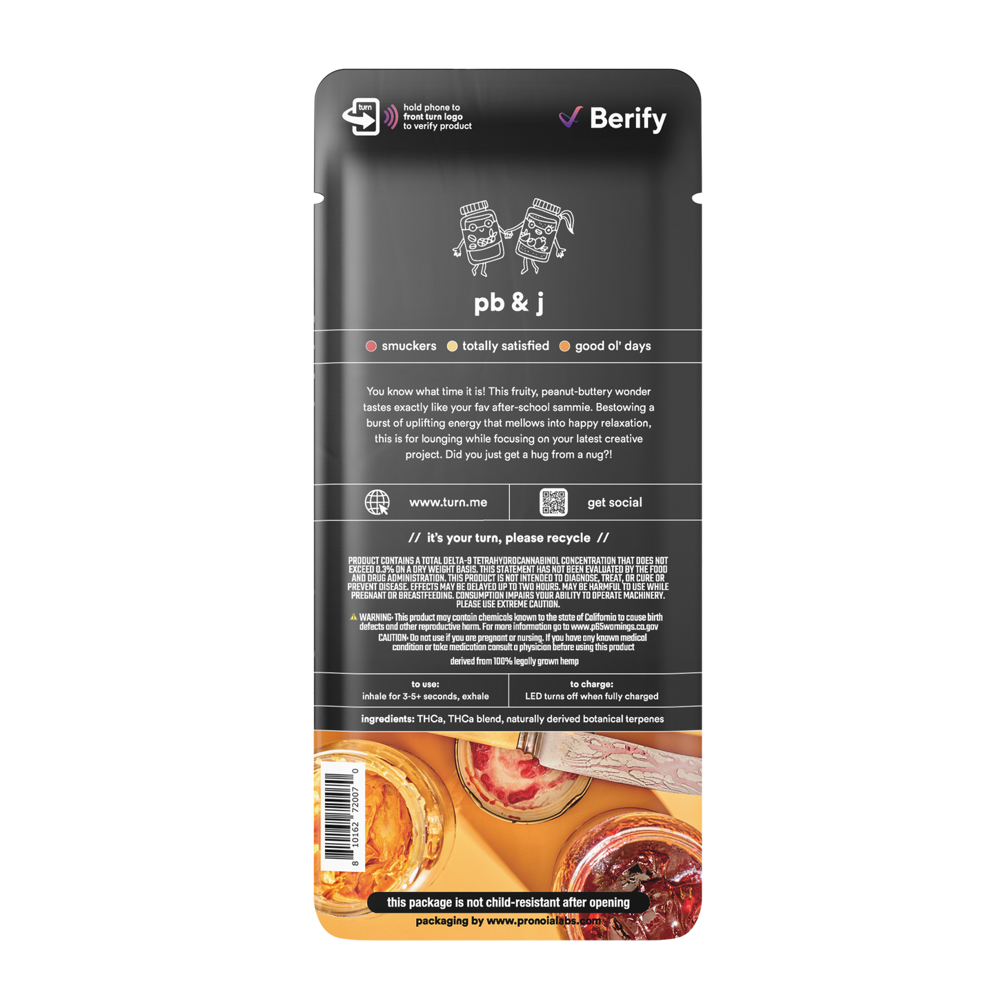 pb & j // 2.0g // thca