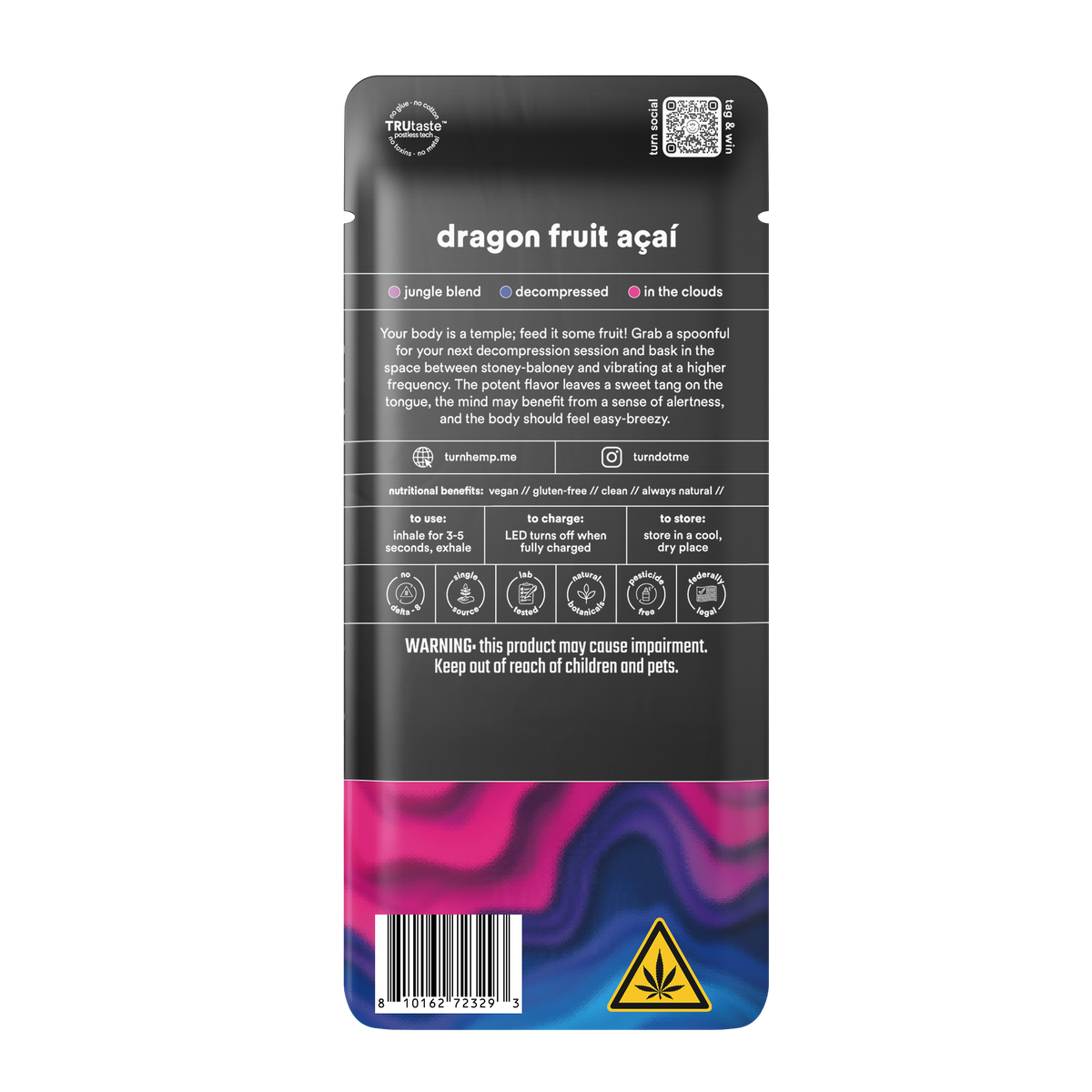 dragon fruit acai // 2.0g // thcp