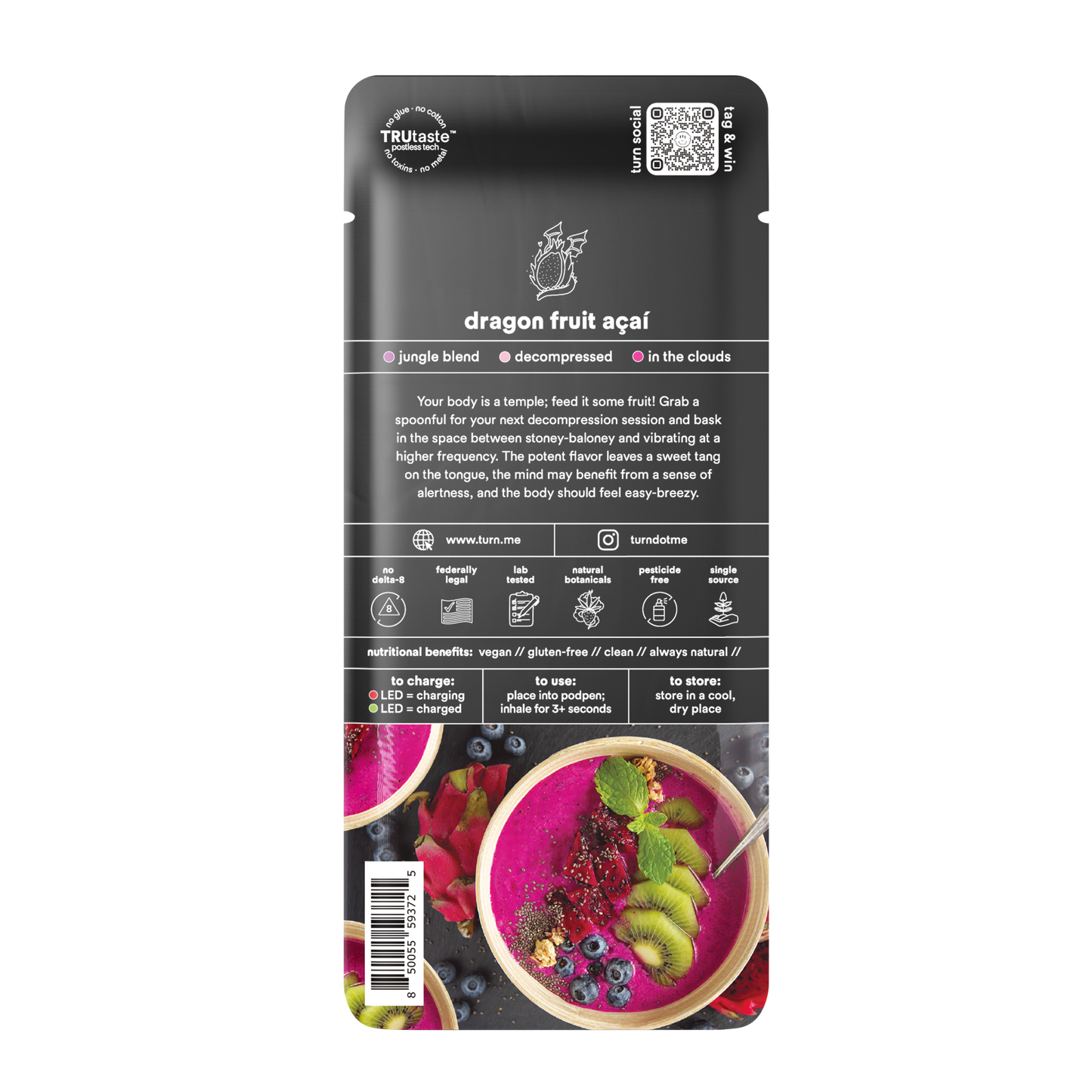 dragon fruit acai // thcp