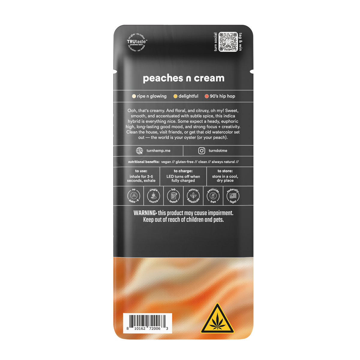 peaches n cream // 2.0g // thca