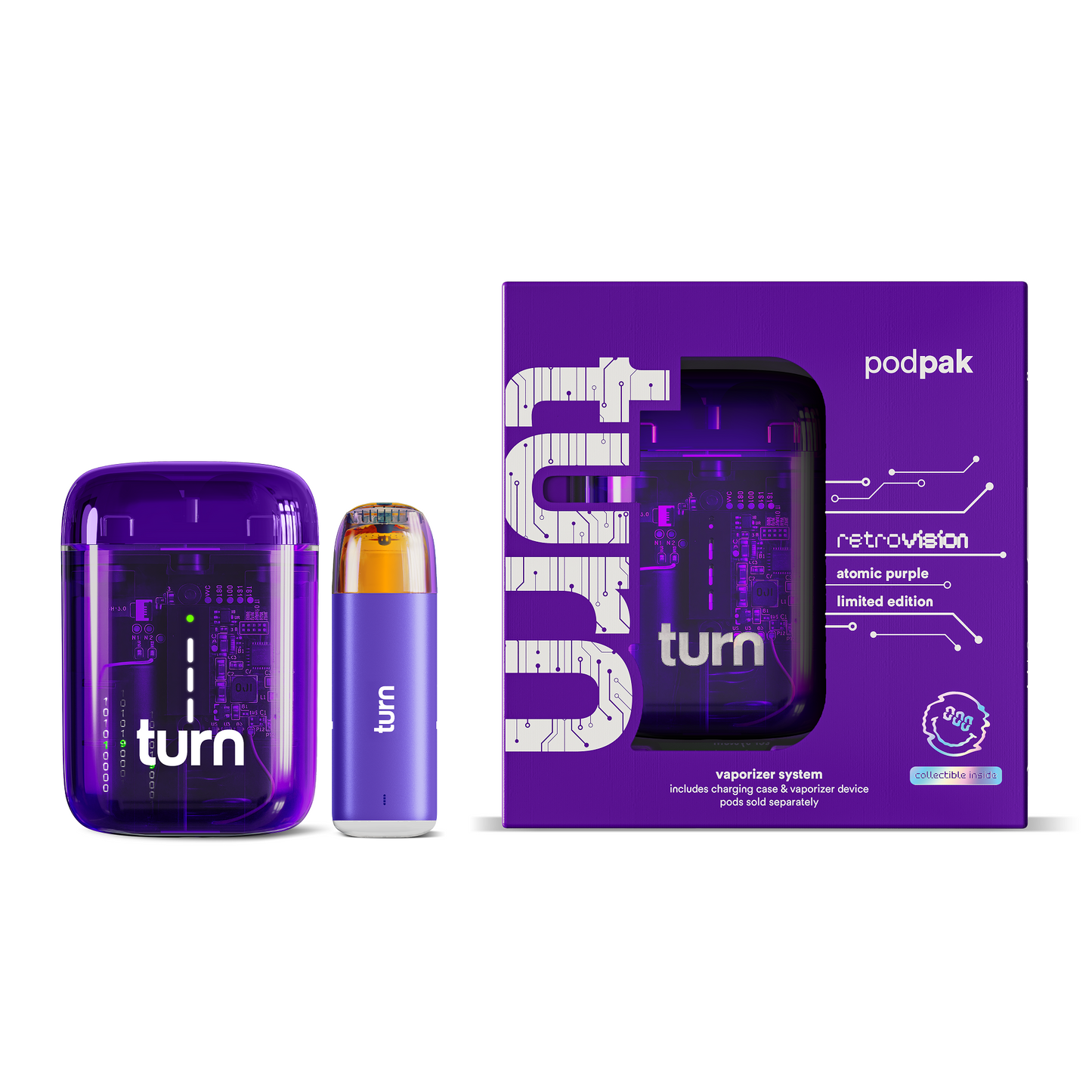 turn podpak // atomic purple
