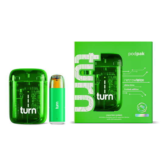 turn podpak // slime green